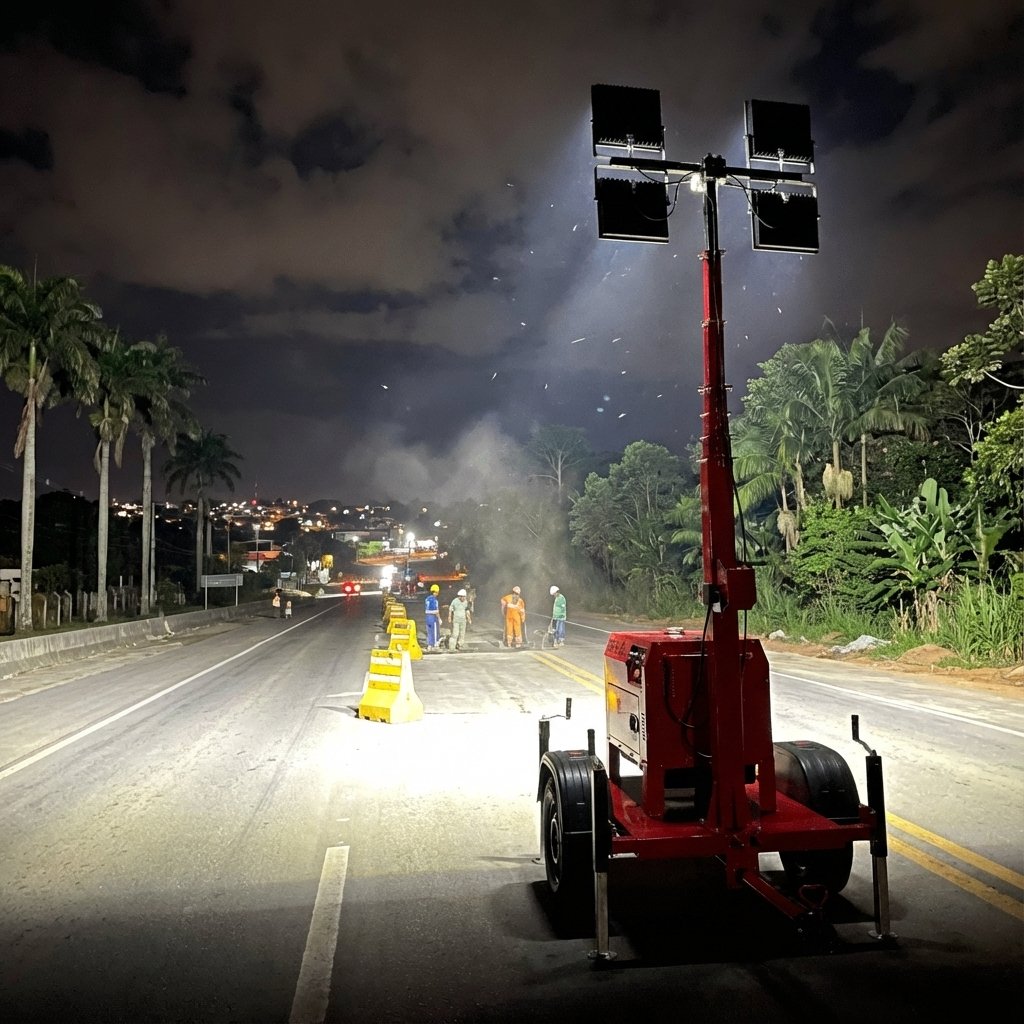 Torres de iluminação para indústria