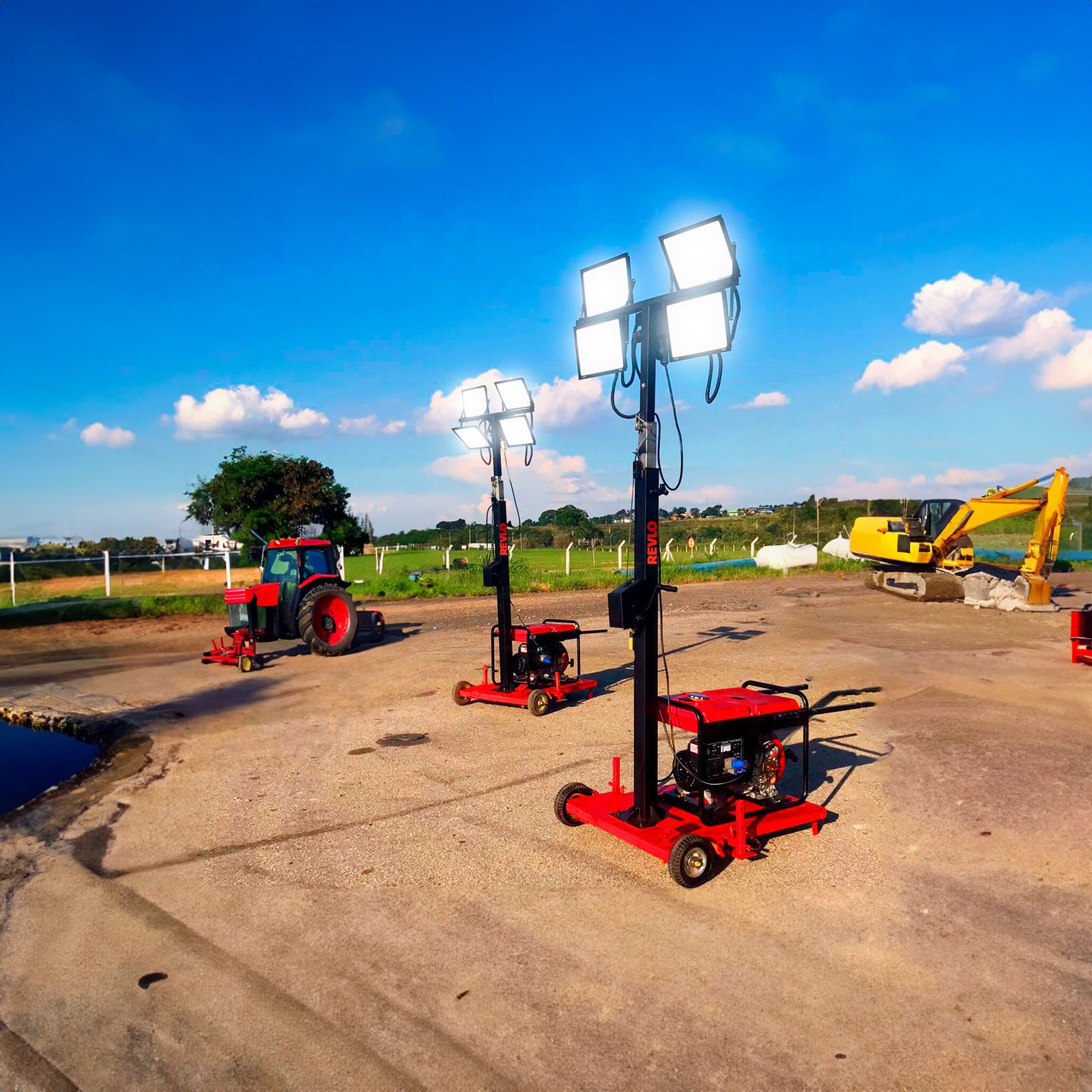 Motor diesel da torre de iluminação RV 2400